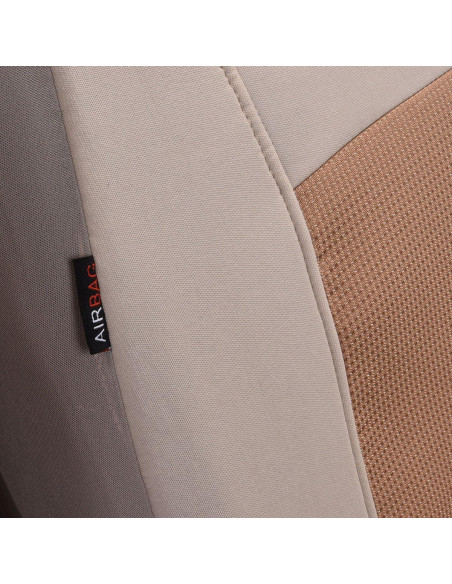 Cubiertas de Asiento de Coche Flying Banner FB-094 Beige Universal