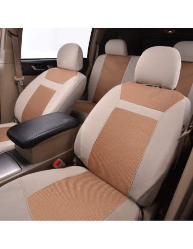 Cubiertas de Asiento de Coche Flying Banner FB-094 Beige Universal