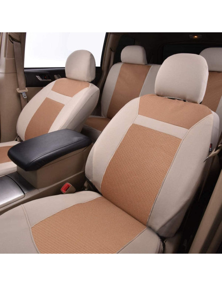 Cubiertas de Asiento de Coche Flying Banner FB-094 Beige Universal