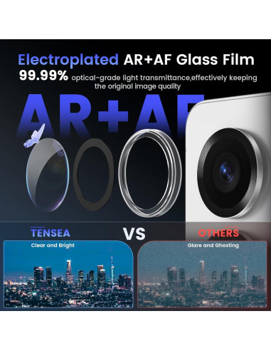 Protector de Lente de Cámara Tensea para Samsung S25 Ultra 9H
