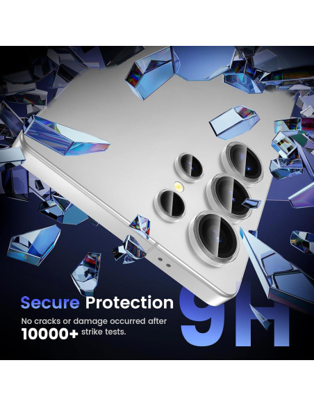 Protector de Lente de Cámara Tensea para Samsung S25 Ultra 9H Protector de Lente de Cámara Tensea para Samsung S25 Ultra 9H