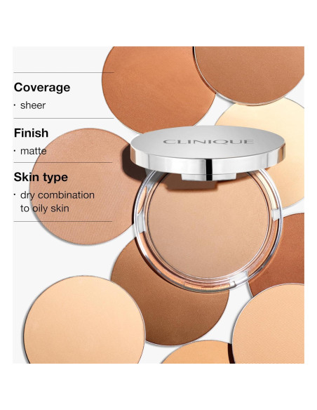 Clinique Stay-Matte Polvo Compacto Transparente 7.5cm - Piel Grasa Clinique Stay-Matte Polvo Compacto Transparente 7.5cm - Piel Grasa