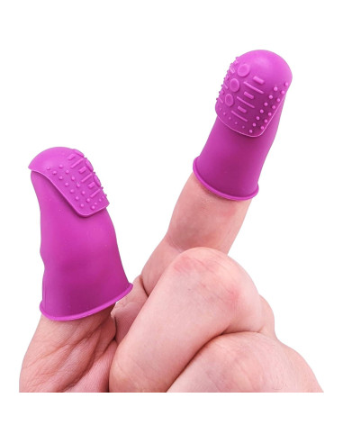 Kit de Costura Silicone Alley - Dedales THIK-Grip Pequeño y Mediano