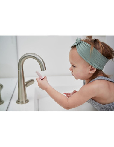 Cepillo de Dientes Doble Cara Grabease Rosa para Bebés 6-48 Meses