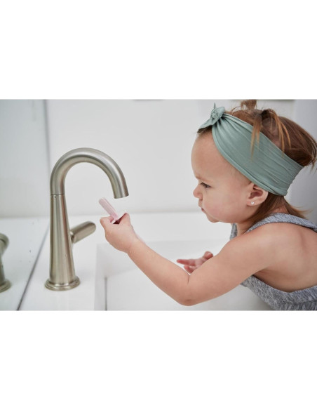 Cepillo de Dientes Doble Cara Grabease Rosa para Bebés 6-48 Meses