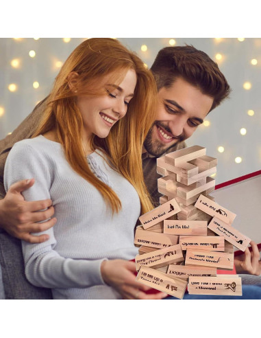 Juego de Torre de Bloques Apilables para Adultos - 48 Piezas