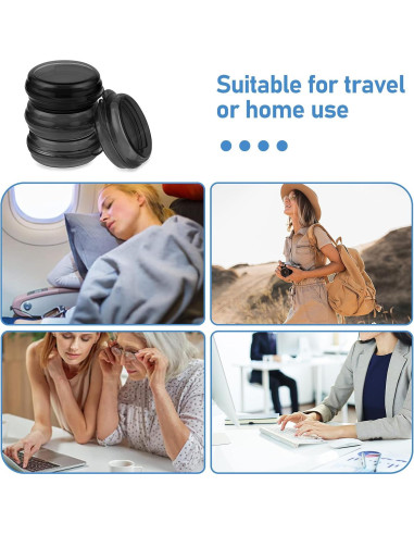 4 Organizadores de Pastillas Portátiles WLLHYF - Negro