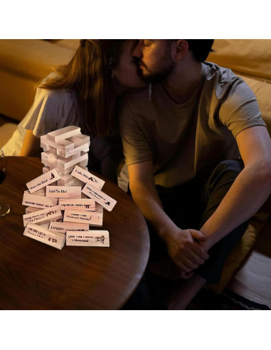 Juego de Torre de Bloques Apilables para Adultos - 48 Piezas