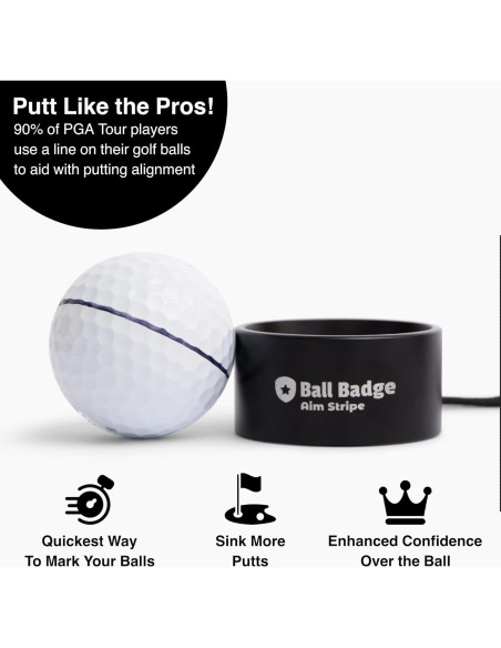 Kit Marcador de Pelota de Golf HODL 21 Aim Stripe 360