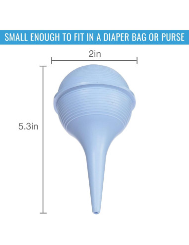 Aspirador Nasal Reutilizable DMI para Bebé y Jeringa de Bulbo