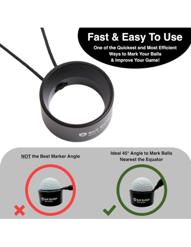 Kit Marcador de Pelota de Golf HODL 21 Aim Stripe 360