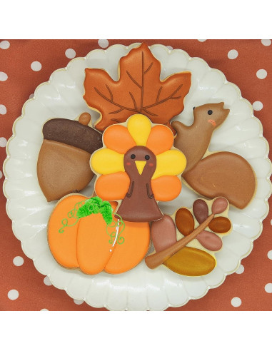Cortadores de Galletas Acción de Gracias Tuzicake - 6 Piezas