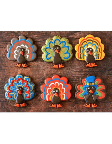 Cortadores de Galletas Acción de Gracias Tuzicake - 6 Piezas