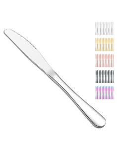 Juego de Cuchillos de Cena Evanda 12 Piezas Acero Inoxidable