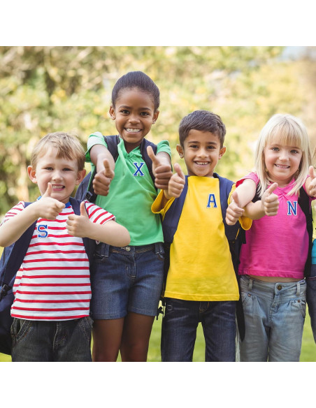 Letras Termoadhesivas NIUBIER 52 Piezas Azul 5x4 cm Letras Termoadhesivas NIUBIER 52 Piezas Azul 5x4 cm