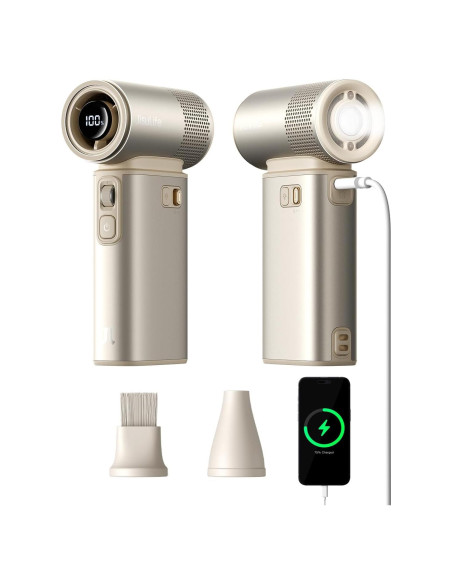 Ventilador Portátil JISULIFE Ultra2 9000mAh 100 Velocidades