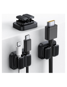 Organizador de Cables Lamicall Clip de Resorte 3 en 1 Negro