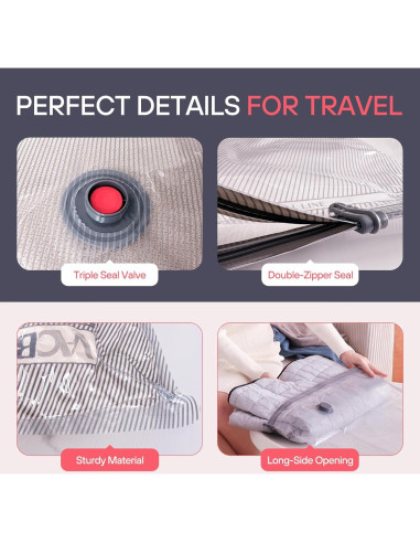 Bolsas de Almacenamiento al Vacío VMstr 9 Pzas con Bomba Eléctrica