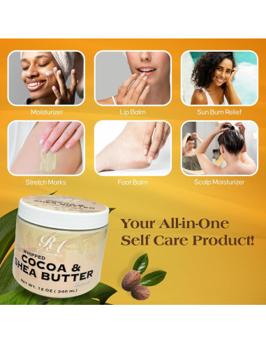 Manteca Corporal Batida RA Cosmetics 340g Sin Fragancia