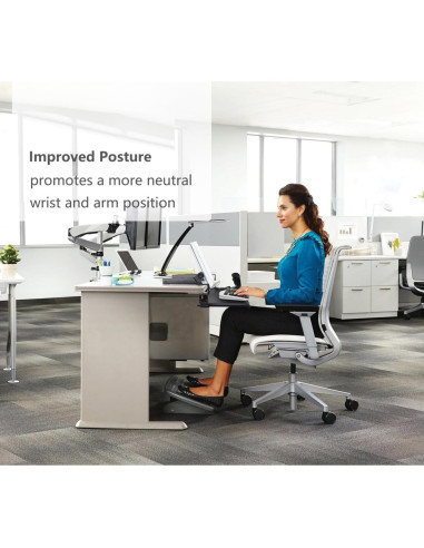 Bandeja de Teclado Deslizante MAX SMART 50.8 cm Ergonómica