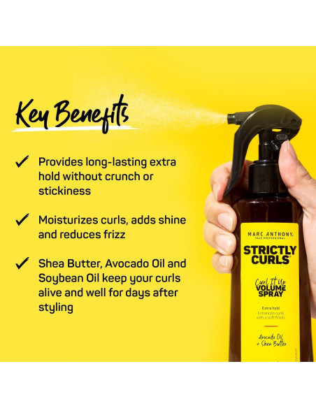 Spray Aumentador de Volumen Marc Anthony 198 ml - Strictly Curls Spray Aumentador de Volumen Marc Anthony 198 ml - Strictly Curls