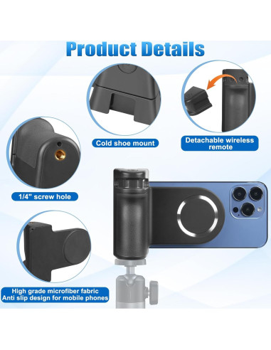 Soporte de Cámara Magnético Bluetooth YW-85A para Smartphone