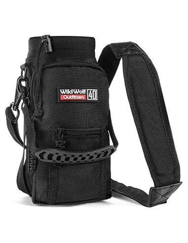 Soporte para Botellas de Agua 40 oz Wild Wolf Outfitters Negro