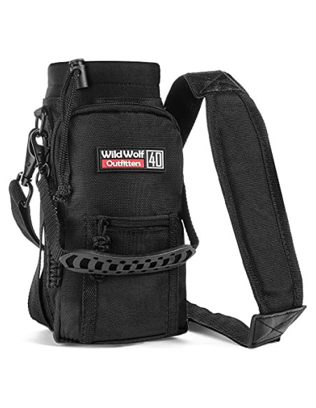 Soporte para Botellas de Agua 40 oz Wild Wolf Outfitters Negro