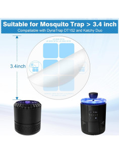 Qualirey 30 Recargas de Tarjetas de Pegamento DT152 para Insectos 2