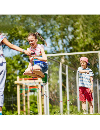 Cuerda de Salto Doble Holandesa Kingcolor 5m Ajustable para 6 Saltadores