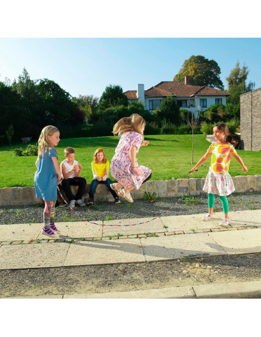 Cuerda de Salto Doble Holandesa Kingcolor 5m Ajustable para 6 Saltadores