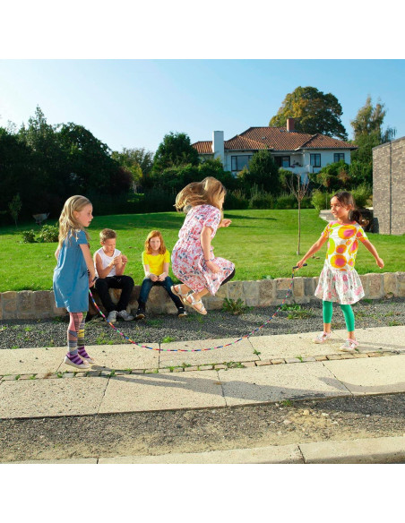 Cuerda de Salto Doble Holandesa Kingcolor 5m Ajustable para 6 Saltadores