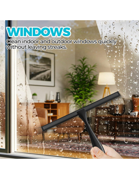 2PACK Limpiaparabrisas Multiusos ALFLOD 25.4cm Negro 2PACK Limpiaparabrisas Multiusos ALFLOD 25.4cm Negro