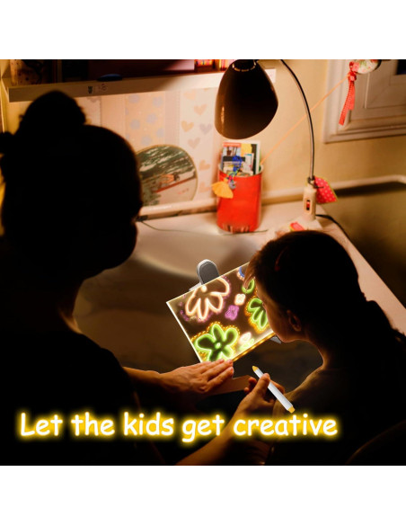 Tablero de Dibujo LED AIERSA 15x15 cm Multicolor Acrílico Tablero de Dibujo LED AIERSA 15x15 cm Multicolor Acrílico