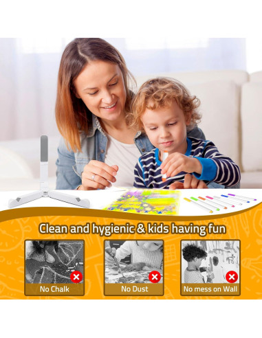 Tablero de Dibujo LED AIERSA 15x15 cm Multicolor Acrílico