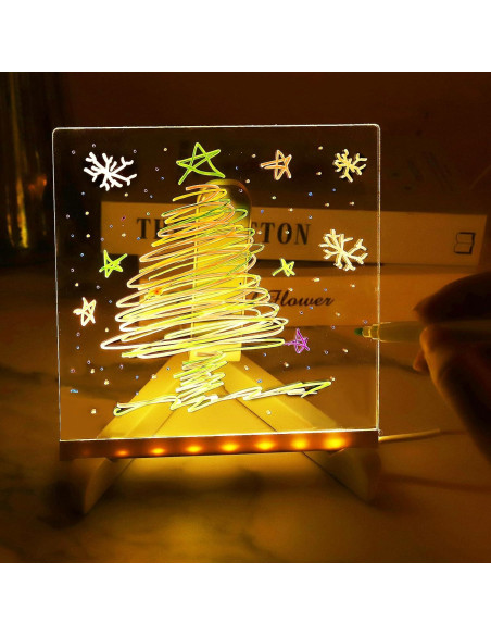 Tablero de Dibujo LED AIERSA 15x15 cm Multicolor Acrílico Tablero de Dibujo LED AIERSA 15x15 cm Multicolor Acrílico