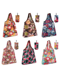 Bolsas de Compras Reutilizables MIAHART Nylon Impermeable 37.8x60cm