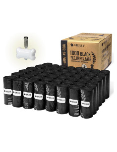 Bolsas de Basura para Perros Gorilla Supply 1000 Unidades 23x33cm