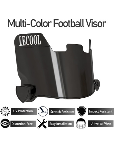 Visera de Fútbol LeCool JP para Casco Juvenil - Anti-Niebla