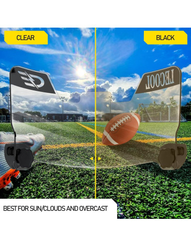 Visera de Fútbol LeCool JP para Casco Juvenil - Anti-Niebla