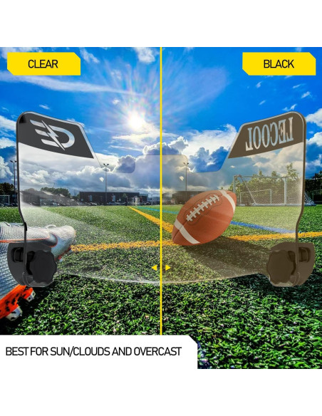 Visera de Fútbol LeCool JP para Casco Juvenil - Anti-Niebla