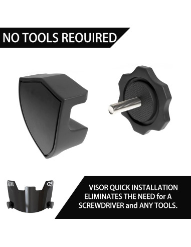 Visera de Fútbol LeCool JP para Casco Juvenil - Anti-Niebla