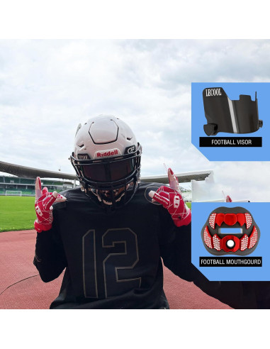 Visera de Fútbol LeCool JP para Casco Juvenil - Anti-Niebla