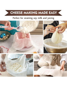 Gasa TOPULORS 91x91 cm 100% Algodón Reutilizable para Cocina 2