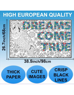 Juego de 2 Pósteres Gigantes para Colorear ALEX Art 98x68 cm 2