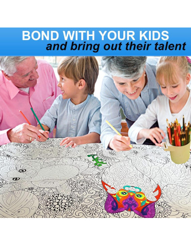 Juego de 2 Pósteres Gigantes para Colorear ALEX Art 98x68 cm