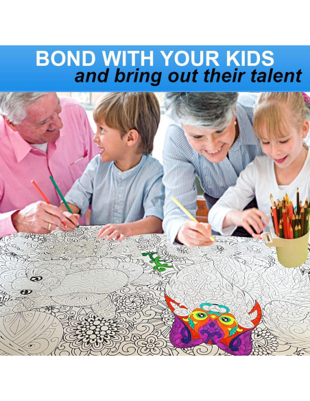 Juego de 2 Pósteres Gigantes para Colorear ALEX Art 98x68 cm