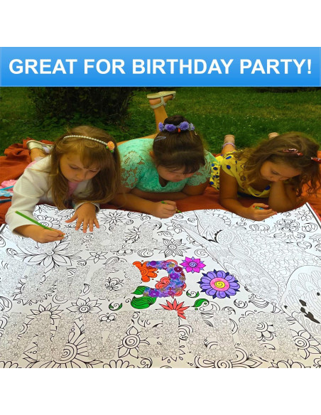 Juego de 2 Pósteres Gigantes para Colorear ALEX Art 98x68 cm