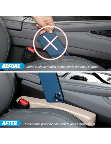 Relleno de Espacio entre Asientos Mandark 2PCS Beige