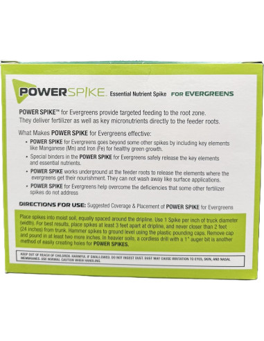 Pico de Poder Nutriente para Siempreverdes - 10 Picos 1.45 kg